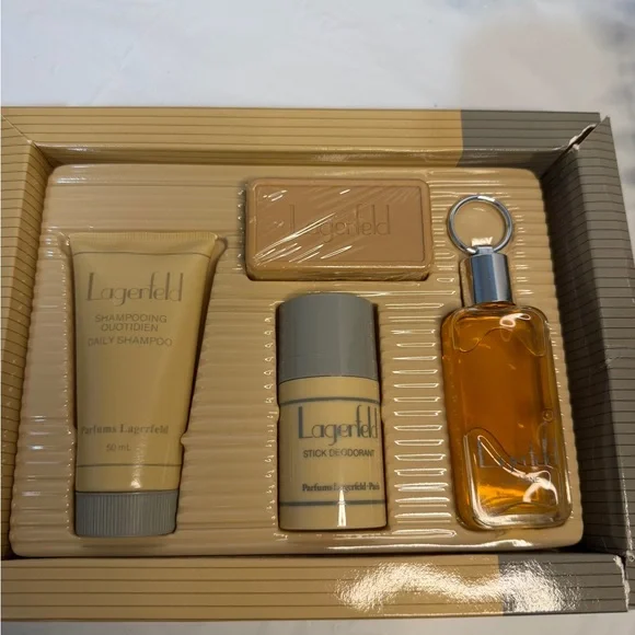 New unopened vintage Lagerfeld Cologne and Deodorant Set - Picture 2 of 11